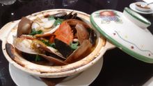 Seafood Cataplana served at the Taste of Macao food festival at the House of Tong