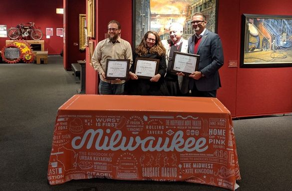 The Urban Ecology Center, Gothic Milwaukee, and Grohmann Museum each received MTJA's GEMmy Award.