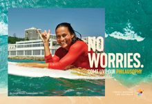 'Come live our Philausophy' campaign creative_Surfer Burleigh Heads QLD