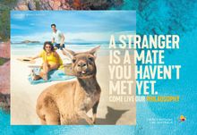 'Come live our Philausophy' campaign creative_Lucky Bay WA