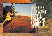 'Come live our Philausophy' campaign creative_Uluru NT