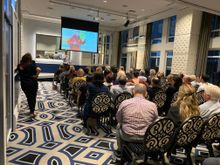 Audience at Chimu's Small Ship Cruising Roadshow 