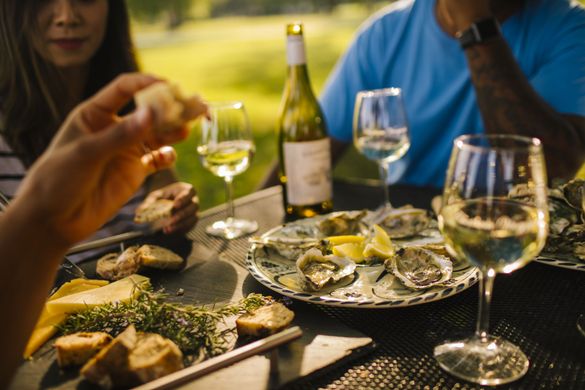Virginia Oysters and Wine