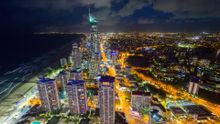 Broadbeach Skyline Evening