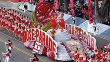 A Rose Bowl Parade float from the 2019 Parade