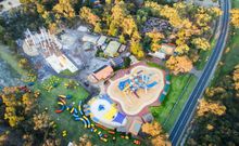 Perth's Outback Splash, new waterslide construction 