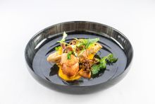 Main – Free-range chicken, apricot, hazelnut, spiced carrot