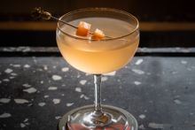 Rich in essential vitamins and minerals, the Carrot Martini (HK8) integrates a lemongrass and carrot infused vodka with carrot syrup