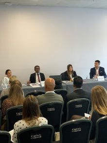 (From left to right) Visha Miahir, Mr Thoyyib Mohamed, Dr Farahanaz Faizal, Benjamin Bryant.