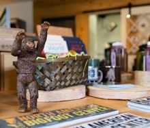 The gift shop at the North American Bigfoot Center in Boring, Oregon