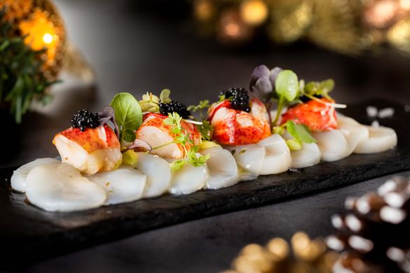 La Table French Brasserie - Hokkaido Scallop Carpaccio & Boston Lobster