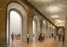 Architectural rendering of Philadelphia Museum of Art transformation by Gehry Partners, LLP and KX-L. Photo courtesy Philadelphia Museum of Art.