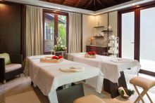 A treatment room at Marigot Bay Resort's Spa Village