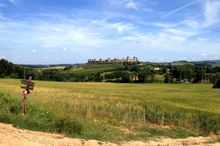 The Via Francigena trail in Tuscany