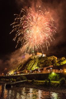 Rhein in Flammen in Koblenz vor der Festung Ehrenbreitstein