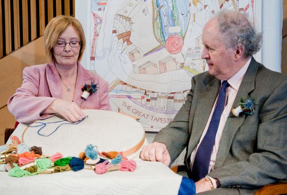 A new visitor attraction housing the globally acclaimed Great Tapestry of Scotland will open in spring 2021 in Scotland's premier textile region, the Scottish Borders. The Tapestry was the vision of world renowned author, Alexander McCall smith (pictured 