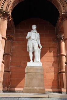 Statue of Robert Burns in Kilmarnock