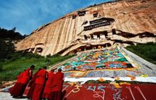 Mati Temple Grottoes, Linsong Mountain, China