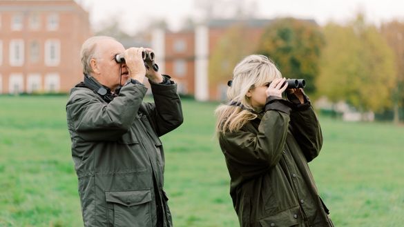 Guests using SWAROVSKI OPTIK CL Companion binoculars at the Four Seasons Hotel Hampshire.
