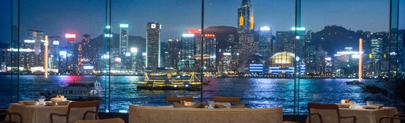 Panoramic Harbourviews from Rech by Alain Ducasse & all of InterContinental Hong Kong's restaurants