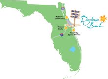 Daytona Beach's location makes it a perfect beach base camp for exploring Central Florida