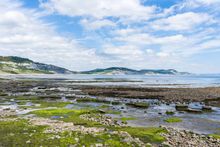 View from Lyme Regis to Charmouth, UK