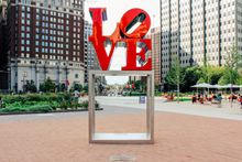 Love Statue in LOVE Park. Image courtesy of Kyle Huff for PHLCVB.