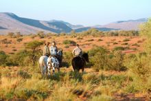 Horseback riding at Tswalu in South Africa