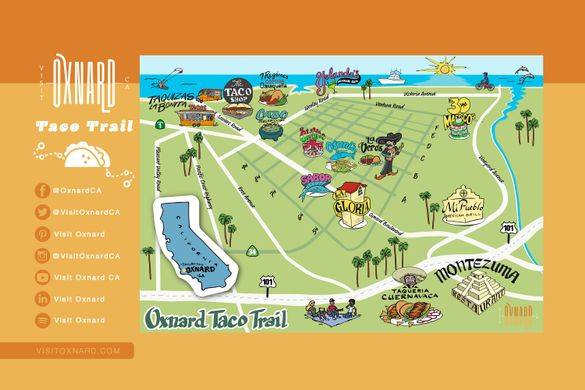 The Official Oxnard Taco Trail Map The Official Oxnard Taco Trail Map