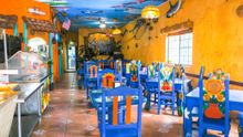 The colorfully painted Sabor Taqueria Y Mariscos - Oxnard, California