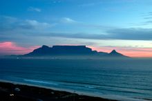 Sunset view, Table Mountain, South Africa