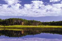 Ranch panorama, Siwash Lake Luxury Guest Ranch, British Columbia