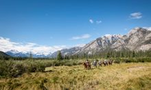 Horse riding in Banff National Park, Alberta