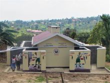 New latrines at Buwambo Primary School in Uganda 