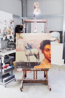 Lauren Wilhelm's studio