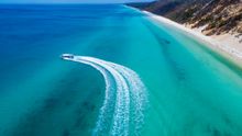 Sea Explorer operates eco marine cruises along the remote western coast of K'gari, departing daily from K'gari’s Kingfisher Bay Resort.
