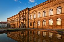 Outside view of Semper building, home of Old Masters Picture Gallery and Sculpture Collection up to 1800