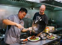 Wayne Liew and Brent Savage at Keng Eng Kee