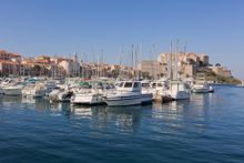 Calvi marina and citadel
