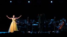 Opera Australia's Lorina Gore performs at Uluru
