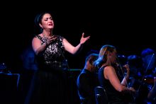Opera Australia's Natalie Aroyan performs at Uluru