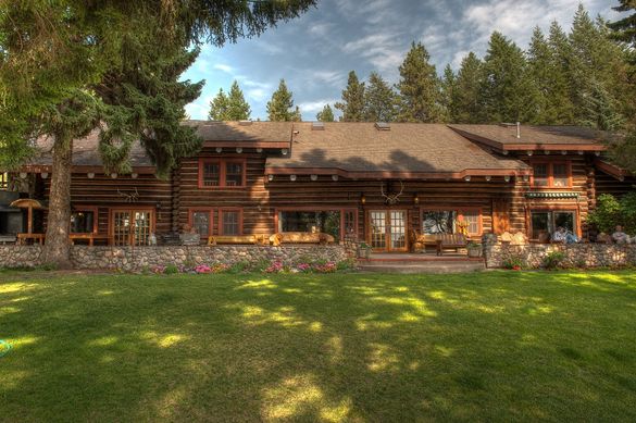 The Main Lodge at Flathead Lake Lodge. The Main Lodge at Flathead Lake Lodge.