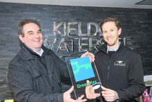 1- (L-R) David Hall from Landal Kielder Waterside being presented the Green Key plaque by Paul Hardingham from Landal GreenParks UK