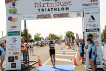 Four-time winner of the Cannington Dirt n Dust Triathlon Sam Betten from Alderley QLD