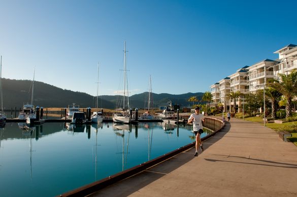 Runner at the 2013 Airlie Beach Running Festival