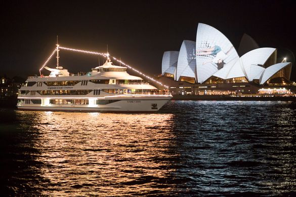 MV Sydney 2000 during Vivid Sydney