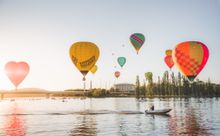Balloons over Lake Burley Griffin