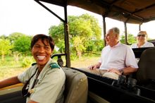 Peoples Guide on Game Drive With Guests