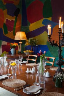 The dining room at Eilean Shona House