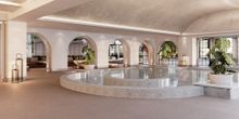 Indoor pool at the new-look Athenaeum Spa